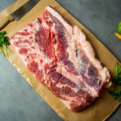 Свинина ребрышки мясные 900 г - купить в Трускляе